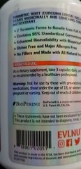 Evlution Nutrition – TURMERIC CURCUMIN – 90 Veggie Caps / 30 Serv – Exp 8/2025