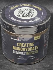 EcoWise Wellness Creatine Monohydrate 5g Mango Chewables 120ct