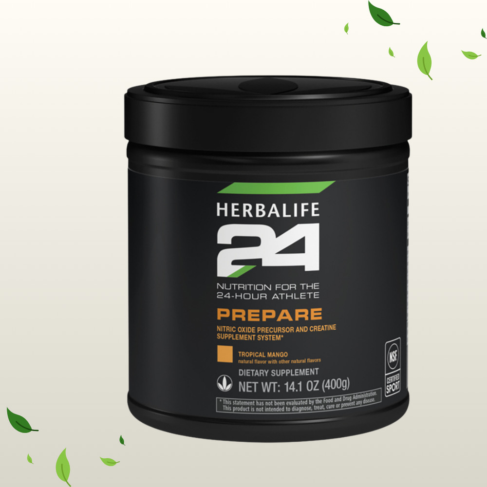 Herbalife24 Prepare Tropical Mango with Creatine Pre Workout Powder 14.1oz