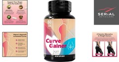 Natural Curve Gainer – Booty Enhancement Pills for Healthy Weight Gain, 60 Count