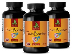 TESTO BOOSTER Muscle Growth Fat Burner Testosterone Booster 3 bottles 180 caps
