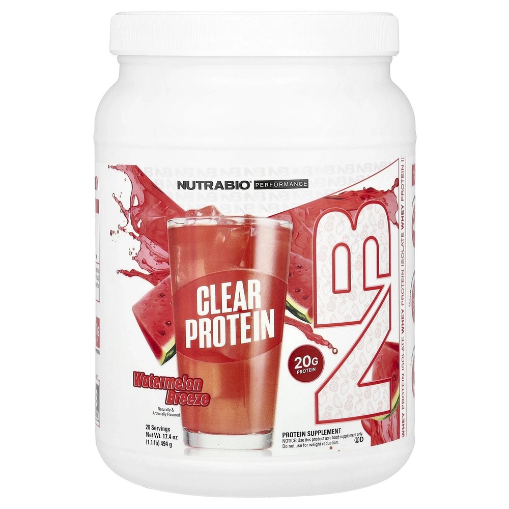 Clear Protein Powder, Whey Protein Isolate, WATERMELON, 1.2 lb (518 g)