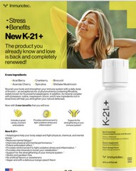 Immunotec K-21 + Peach Mango Flavor 16fl.oz Sugar Free
