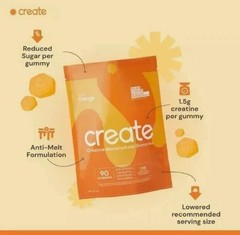 Create Wellness Every Creatine Monohydrate Orange Flavor 90 Gummies