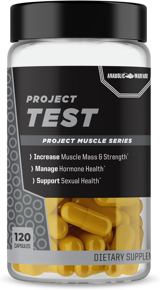 ANABOLIC WARFARE PROJECT TEST Muscle Mass Strength Hormone Sexual Health 120 Cap