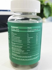 Chlorophyll Gummies for Body Odor Sugar Free 120 Count, Internal Deodorant Suppl