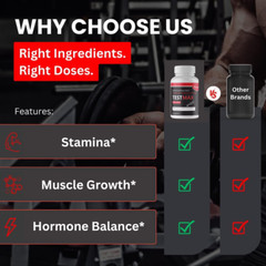 TestMax – Testosterone Booster – 3 Bottles – 270 Capsules