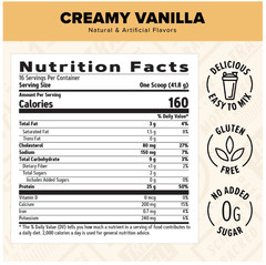 GNC Live Well Whey Protein Powder Creamy Vanilla 25g 16 Servings