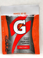 144/CASE Gatorade Thirst Quencher Powder Fruit Punch Sports Bottle Pouch 32 floz