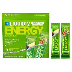 Liquid I.V. Energy Multiplier Sugar Free 26 Sticks Variety Pack EXP-08/27