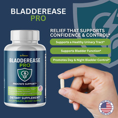 BladderEase Pro- Prostate Support- 4 Bottles- 240 Capsules
