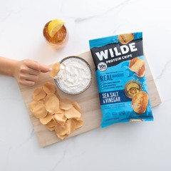 (Pack of 24) Wilde Snacks Protein Chips Sea Salt Vinegar 1.34 Oz