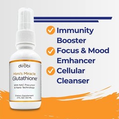Mimi’s Miracle Glutathione Spray, Sublingual Antioxidant, Reduced Glutathione…