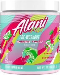 Alani Nu Pre Workout Powder Cherry Twist Amino Energy Boost Endurance Supplement