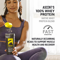 Ascent 100% Whey Protein Powder – Post Workout 1 Pound (Pack of 1)