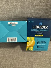 Liquid I.V. Hydration Multiplier Electrolyte Drink Mix Lemon Lime 2 x 15 sticks
