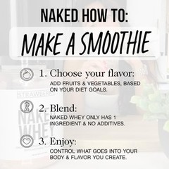 NAKED Whey 1Lb – Only 1 Ingredient, Grass Fed 1 Pound (Pack of 1)