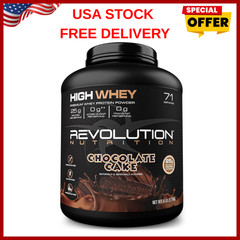 Revolution Nutrition High Whey Protein Powder 6LB Whey Isolate Gluten Free Le…