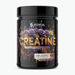 SYNFUL SUPPLEMENTS CREATINE MONOHYDRATE 400G 80SRV 3RD PARTY TESTED