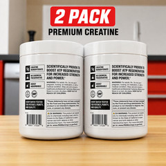 Creatine Monohydrate 2 Pack 8.8oz Unflavored Micronized Powder Exp 2028 Gym