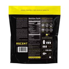 Ascent 100% Whey Native Whey Protein, Various Flavors 4.25 Lbs