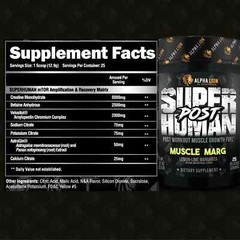 Alpha Lion Super Human Post Workout Recovery Creatine 25 Servings 3 Flavors New