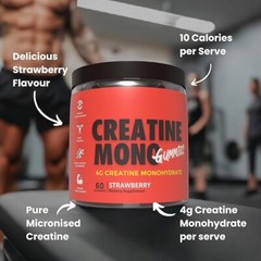 Creatine Gummies Twin Pack – Creatine Monohydrate Strawberry & HCL Blueberry