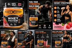 Body Fortress Super Advanced Whey Protein Powder, Vanilla – 2lb