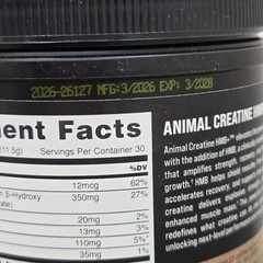 Animal Creatine HMB Powder x Smarties 3g myHMB + 5g Creatine Monohydrate