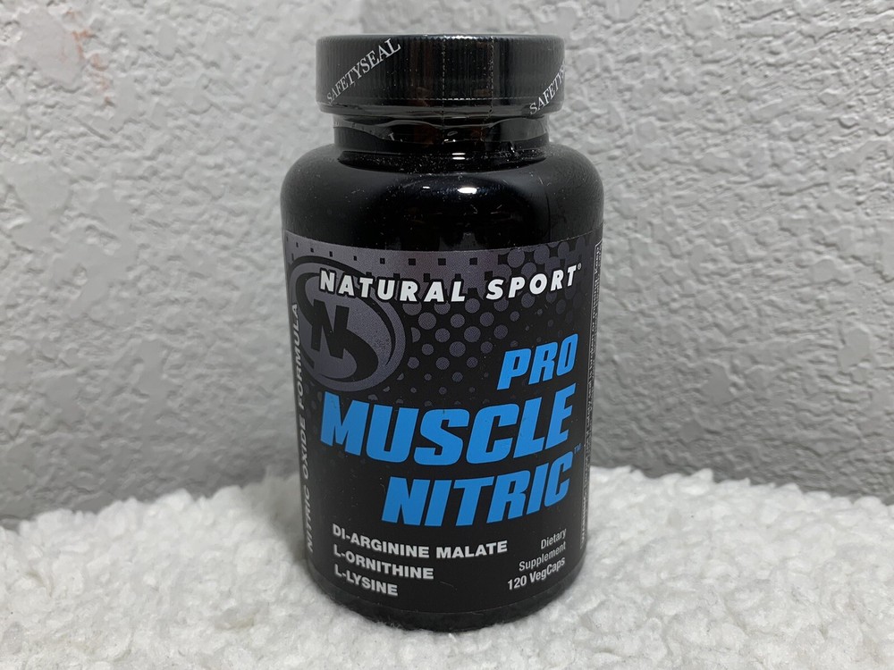 Natural Sport Pro Muscle Nitric 120 Capsules Nitric Oxide Formula VegCaps