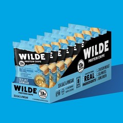 (Pack of 24) Wilde Snacks Protein Chips Sea Salt Vinegar 1.34 Oz