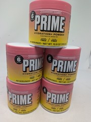 Prime Hydration Powder Mix Strawberry Banana Lot Of 5 (10.8 Oz Each) Exp2/28