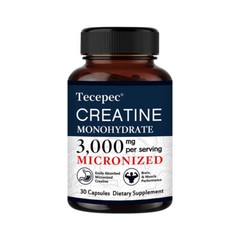 3g Creatine Monohydratea Capsules – Support Strength Muscle Booster 30/60/120ct