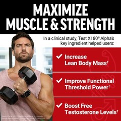 Force Factor Test X180 Alpha Testosterone Booster For Men Testosterone