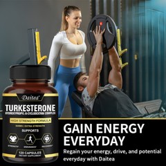 Turkesterone 840 Mg – Increase Performance & Muscle Strength – 120 Capsules