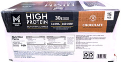Member’s Mark 30g High Protein Nutritional Shake Chocolate 15×11 Fl Oz EXP 07/26
