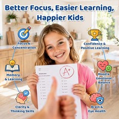 Kids Focus & Memory Gummies with Magnesium Glycinate, Phosphatidylserine