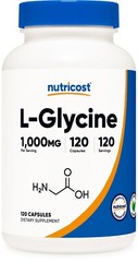 Nutricost L-Glycine 1000mg, 120 Capsules, Vegetarian, Non-GMO and Gluten Free