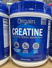 Orgain Creatine Monohydrate Powder Unflavored 23.8OZ 135 Servings