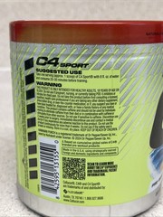 C4 Sport Pre-Workout Hawaiian Punch Fruit Juicy Red 20 Servings 8.9oz 06/2026
