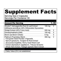 Essential Elements T-Hero Platinum – Testosterone Support for Men – Vitality and