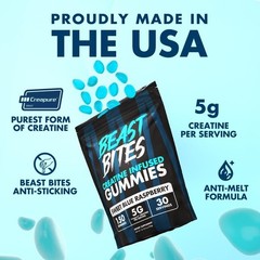 Creatine Infused Gummies – Beast Bites Madewith Creapure&NSF Certified for Sport