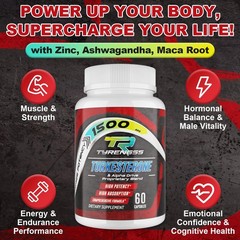 Testosterone Supplement for Men – Booster 60 Count (Pack of 1)