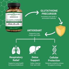 MNO NAC 600mg N-Acetyl Cysteine, 120 Count, Glass Bottle Antioxidant | Glutat…