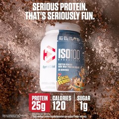 Dymatize x Cocoa Pebbles ISO100 Whey Protein Powder Isolate,Protein, 20 Servings