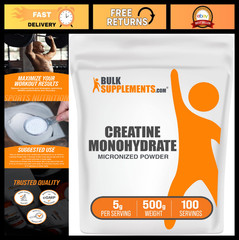 Micronized Creatine Monohydrate Powder – Unflavored, Pure, Gluten-Free, 500g