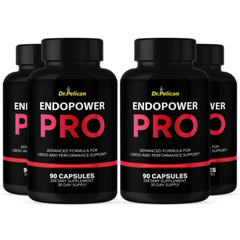 Endopower Pro- Bodybuilding & Men’s Health Support- 4 Bottles- 360 Capsules