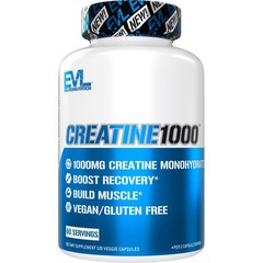Creatine Monohydrate 1000mg Capsules for Muscle Recovery and Endurance 120 Count