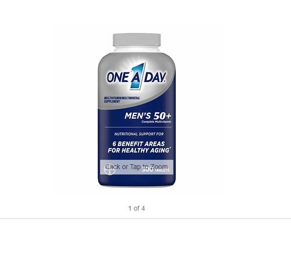 One A Day MEN’s 50+ Healthy Advantage Multivitamin Supplement 300 Tablets