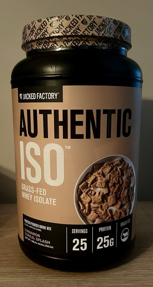 Jacked Factory Authentic ISO Whey Protein Isolate Cinnamon Cereal Splash 1.68 LB